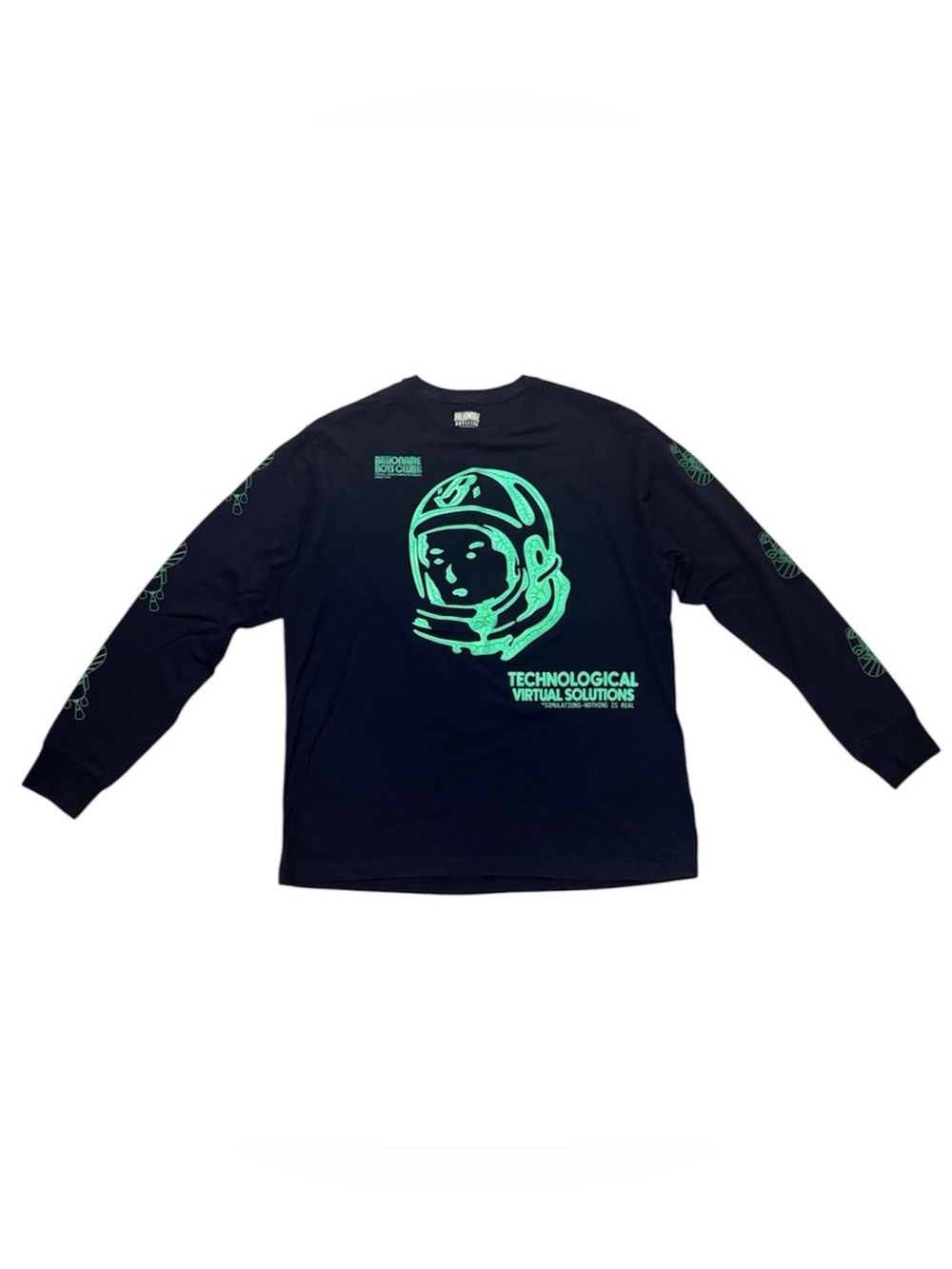 Billionaire Boys Club Long Sleeve Tee with Mint Astronaut Graphic